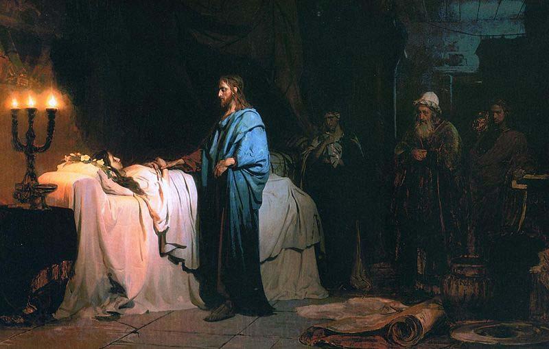 Ilya Repin Raising of Jairus Daughter Spain oil painting art